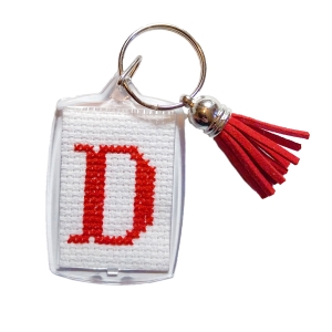 'D' Initial Keyring